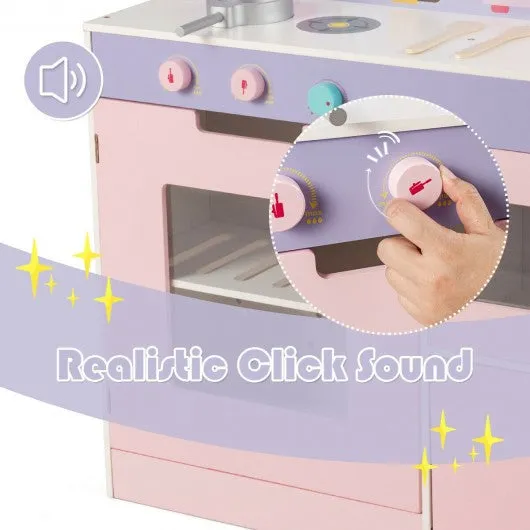 2 in 1 Kitchen and Cafe Pretend Cooking Playset