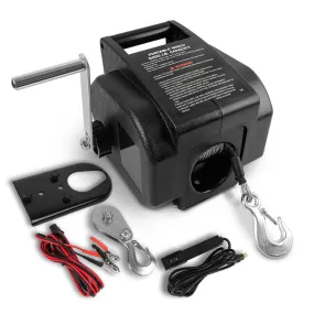 5000LBS Portable Electric Boat Winch, IP66 Waterproof, X-BULL