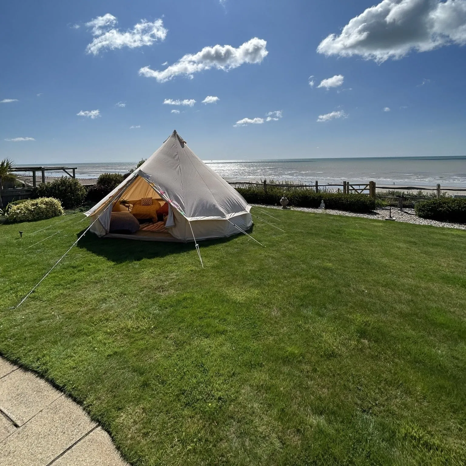 5m Bell Tent Fireproof With Stove Hole & Flap