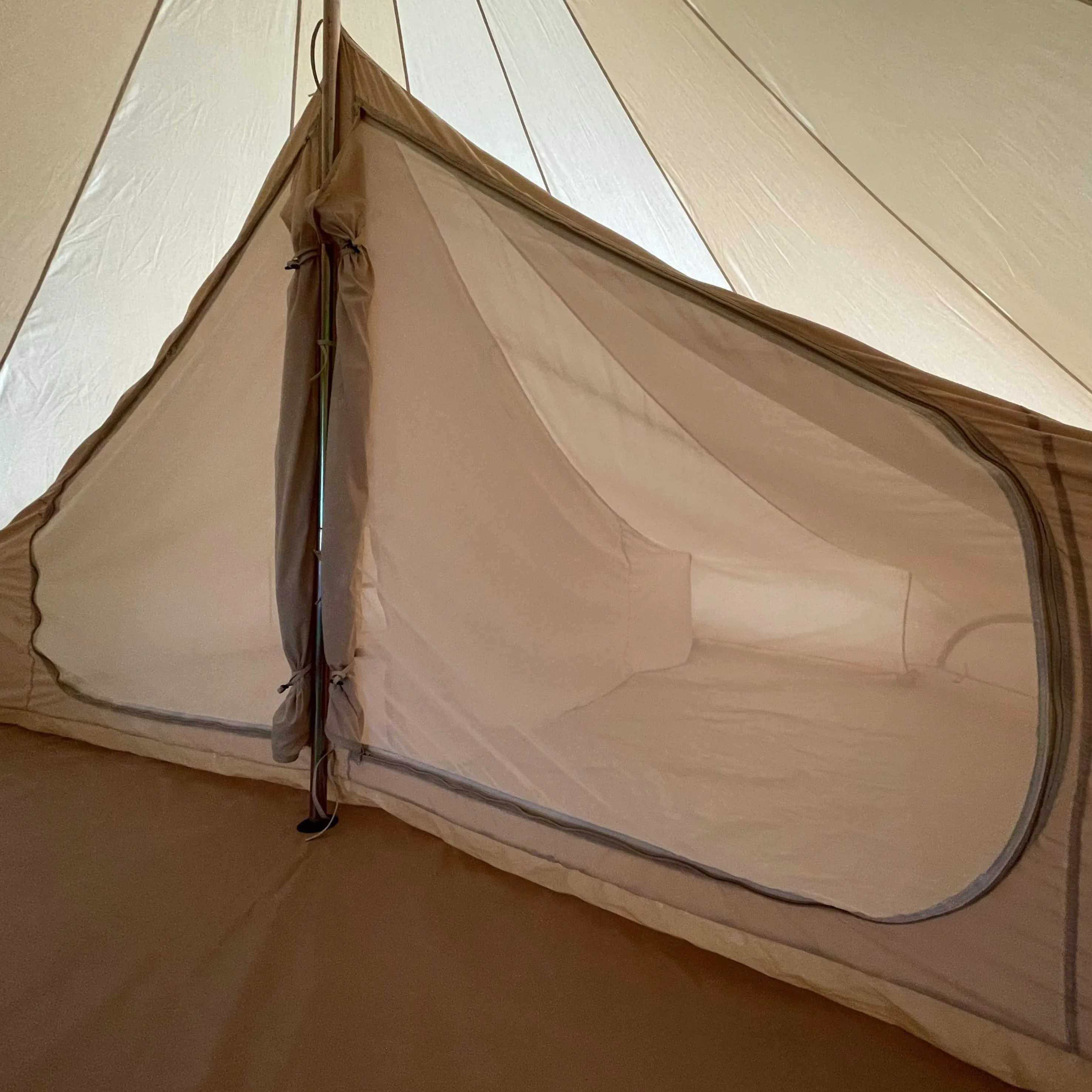 5m Bell Tent Fireproof With Stove Hole & Flap