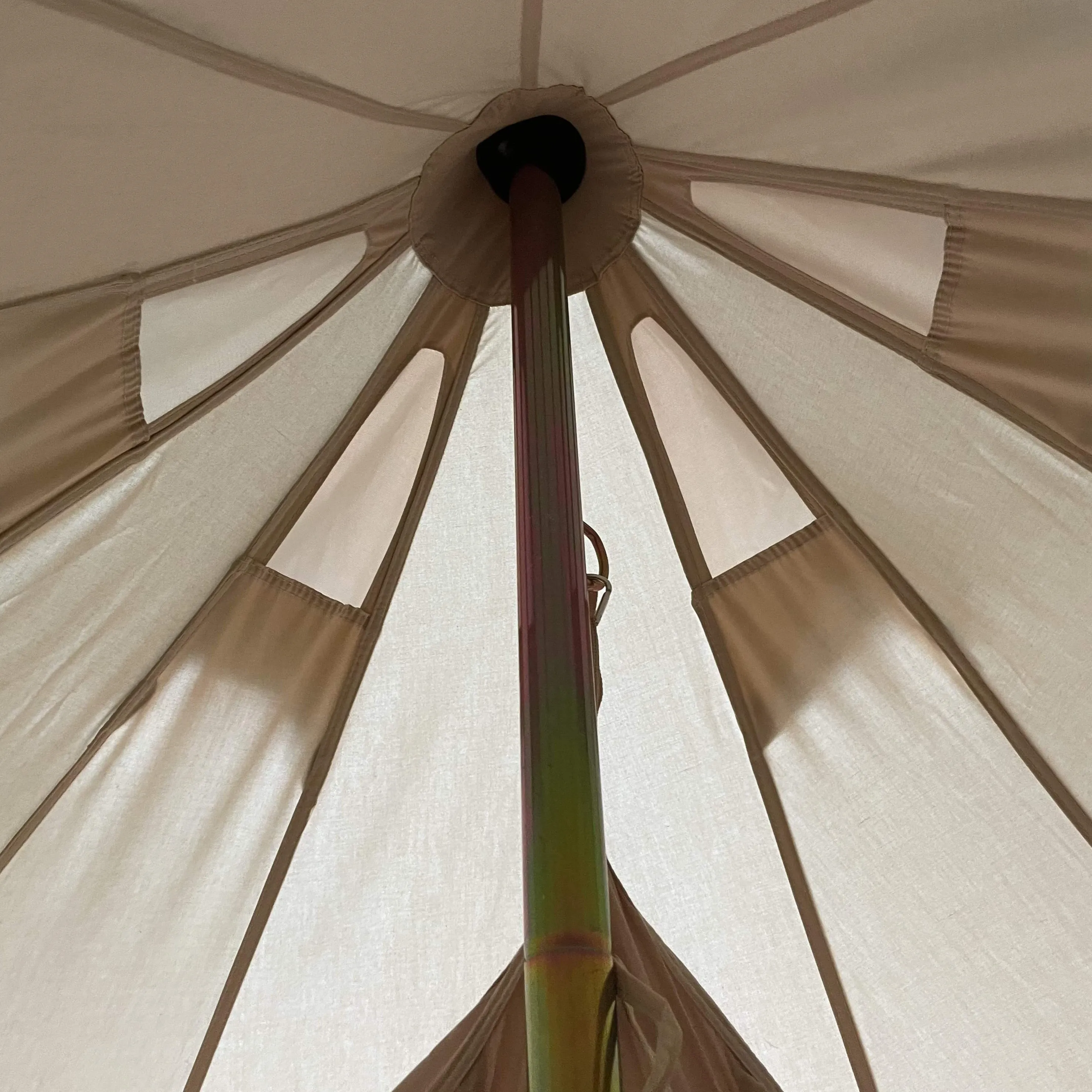 5m Bell Tent Fireproof With Stove Hole & Flap