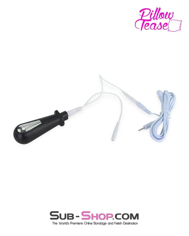 7866M      Sub-Shock Electrosex Vaginal or Anal Pleasure Probe with Lead Wires