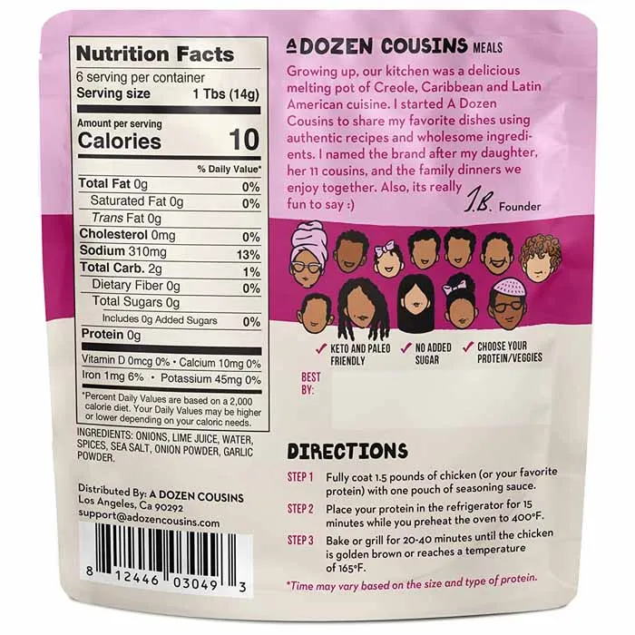 A Dozen Cousins - Seasoning Sauce, 3oz | Multiple Flavors