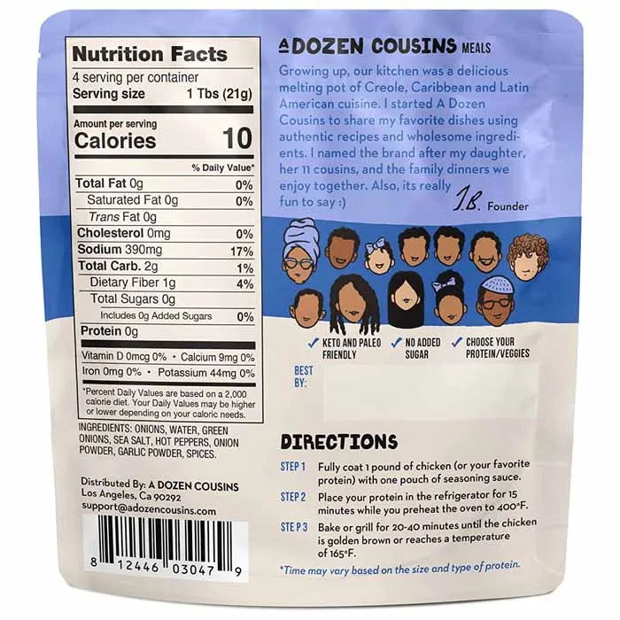 A Dozen Cousins - Seasoning Sauce, 3oz | Multiple Flavors