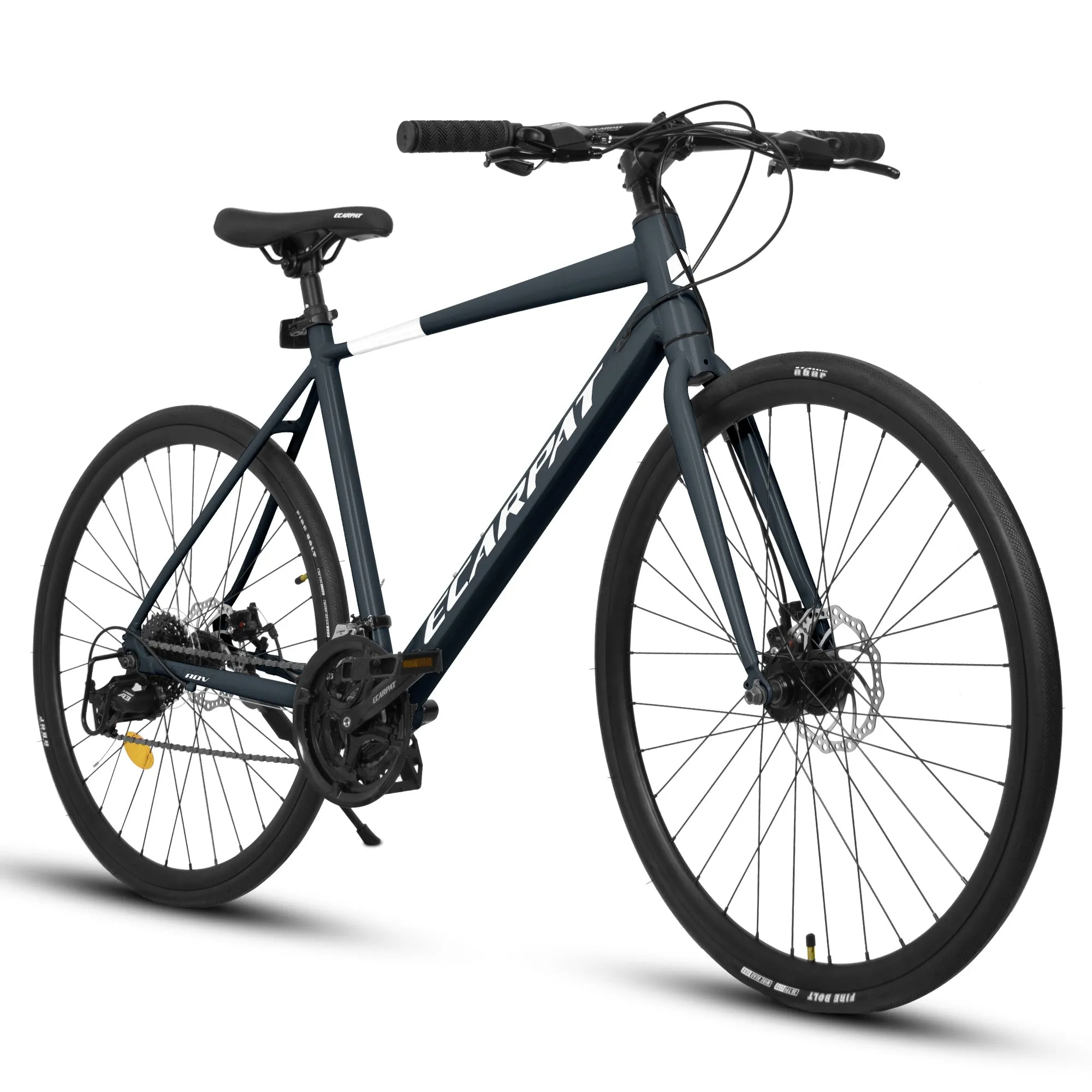 A28320 700c Ecarpat Road Bike, 24-Speed L-TWOO Disc Brakes, Light Weight Aluminum Frame ,Racing Bike City Commuting Road Bicycle for Men Women