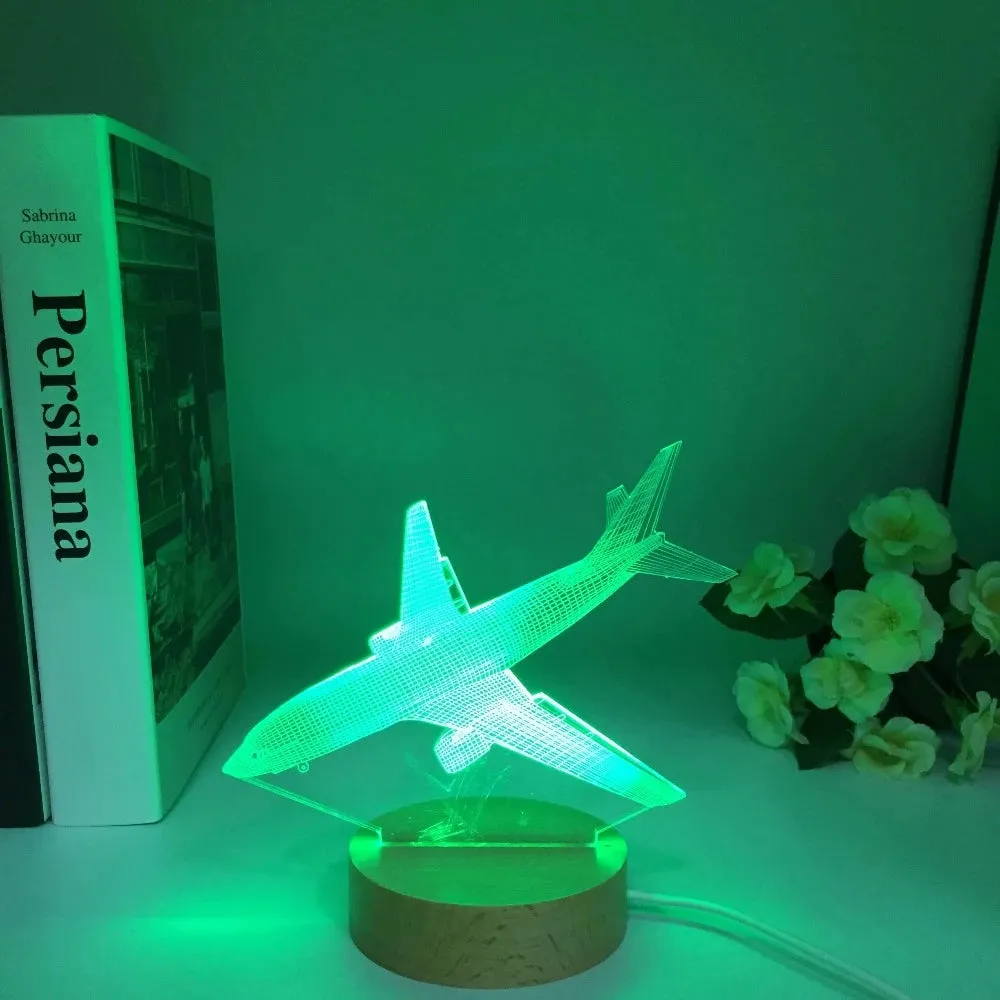 Airplane 3D USB LED Night Light