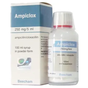 Ampiclox (Ampillin   Cloxacllin) Suspension 250mg/5ml