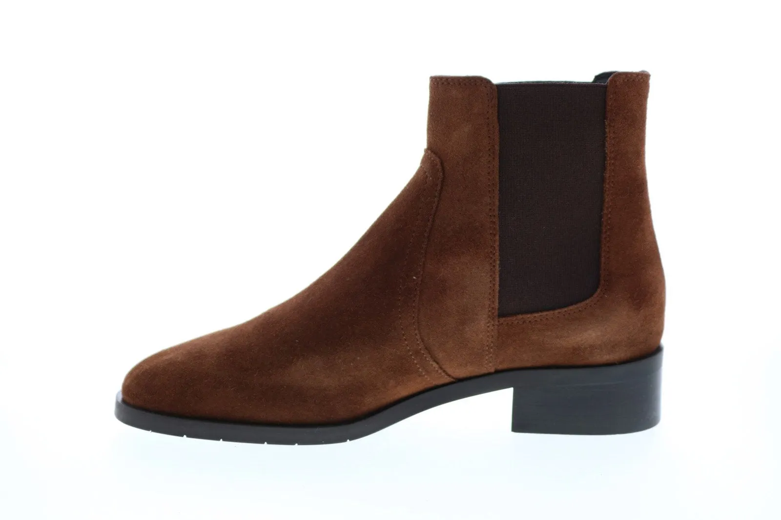 Aquatalia Tamera Suede Elastic 34L3825-CHT Womens Brown Suede Chelsea Boots