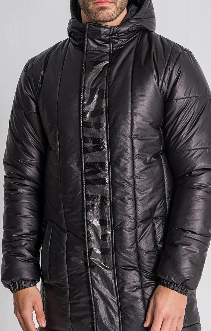 Black Lunar Puffer Coat