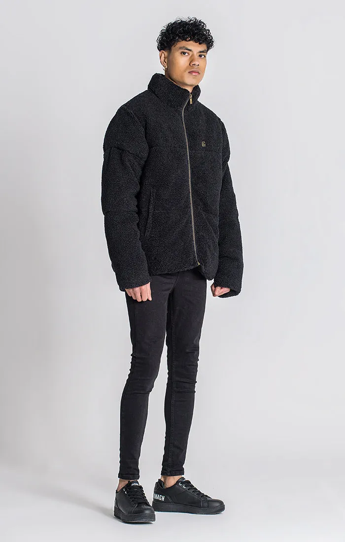 Black Teddy Puffer Jacket