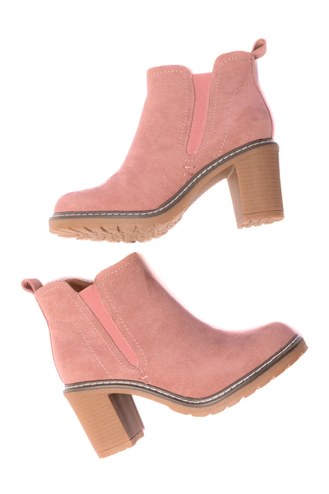 Corkys Footwear - Bite Me Bootie in Blush Faux Suede