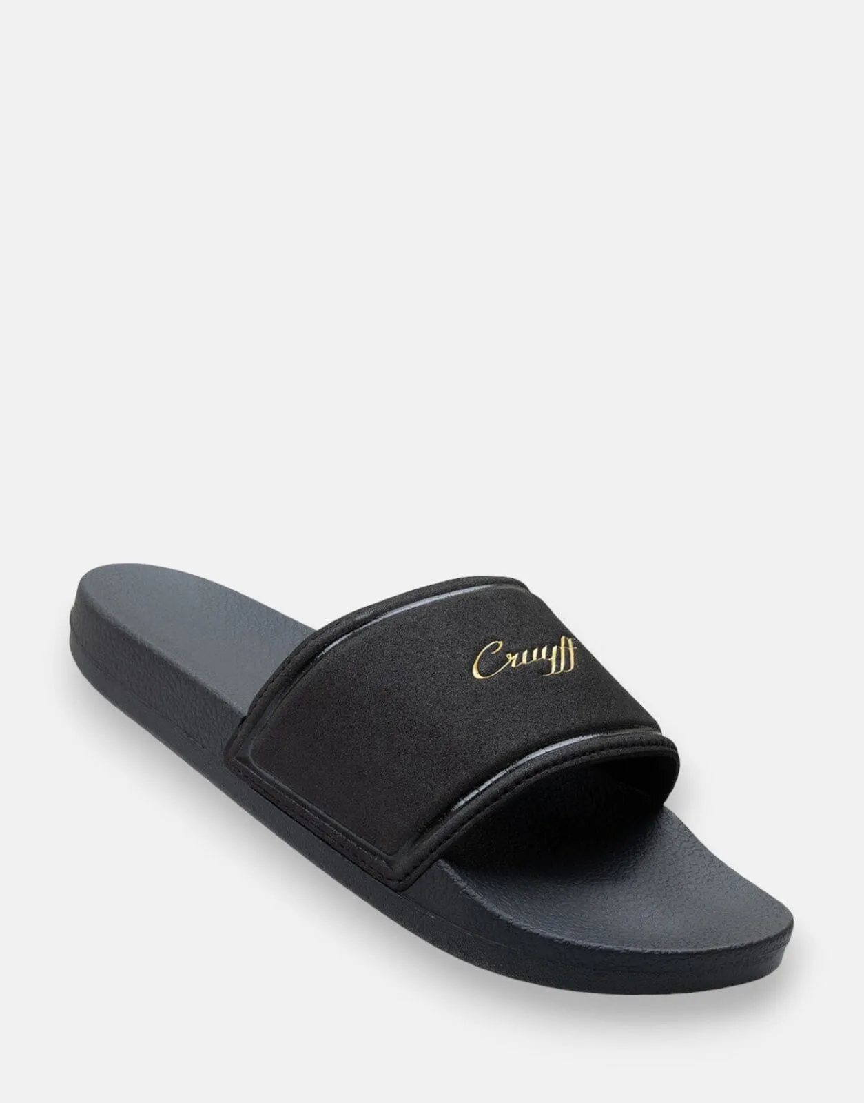 Cruyff Scripto Black/Gold Slides