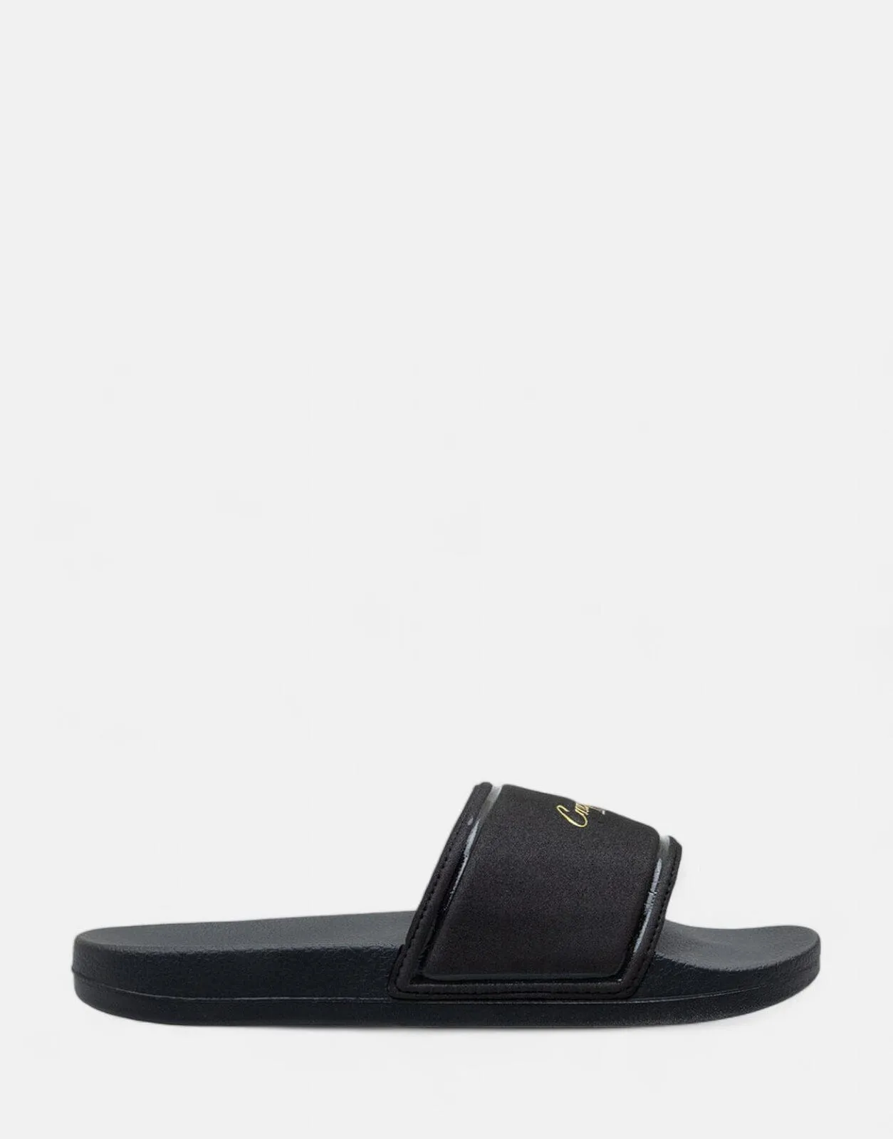 Cruyff Scripto Black/Gold Slides