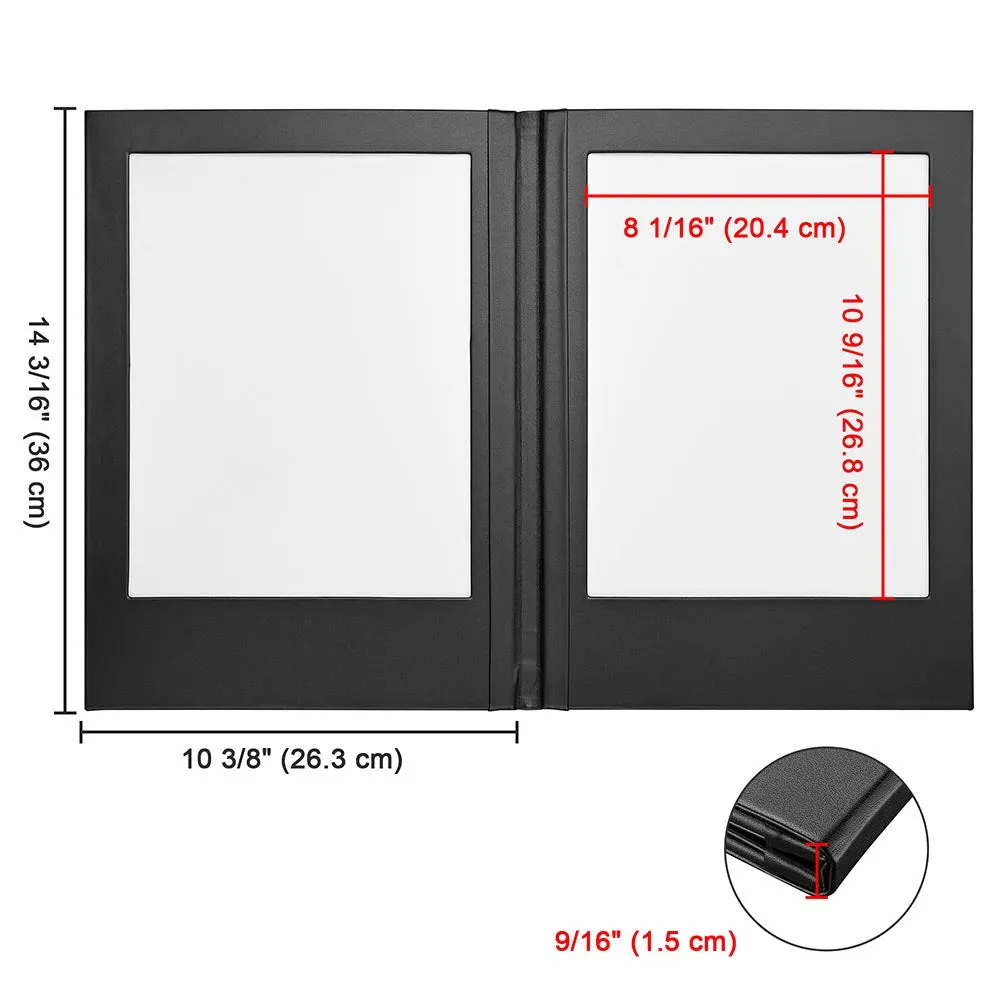 Custom LED Menu Cover Illuminated Menus 8.5x11 2-View (MOQ 10ct)