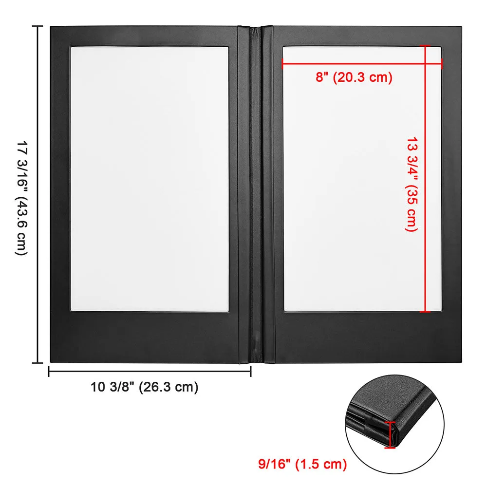 Custom LED Menu Cover Illuminated Menus 8.5x14 2-View (MOQ 10ct)