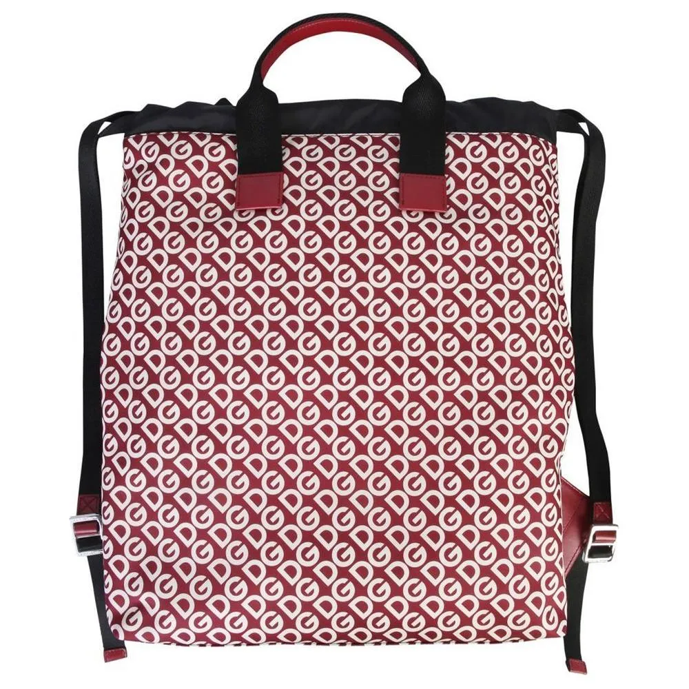 Dolce & Gabbana Red Polyamide Backpack