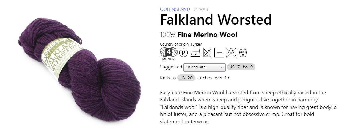 FALKLAND WORSTED