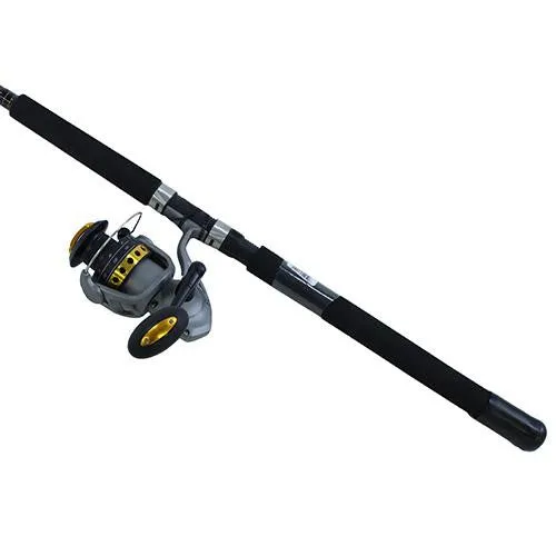 Fin Nor Lethal Combo - 7", 1 Piece, Spinning, 4.9:1 Gear Ratio, Medium Power, Left Hand Reel Position