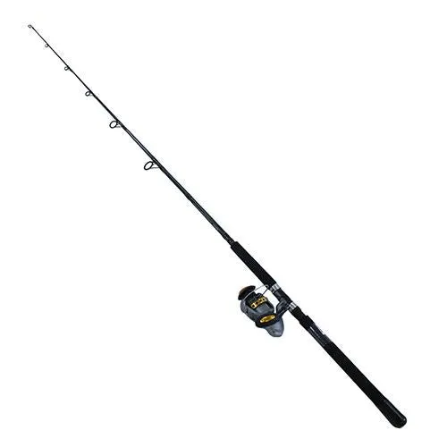 Fin Nor Lethal Combo - 7", 1 Piece, Spinning, 4.9:1 Gear Ratio, Medium Power, Left Hand Reel Position