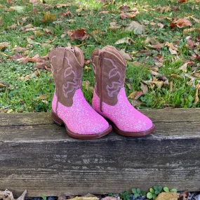 Girl's Roper Glittler Sparkle Pink Boot