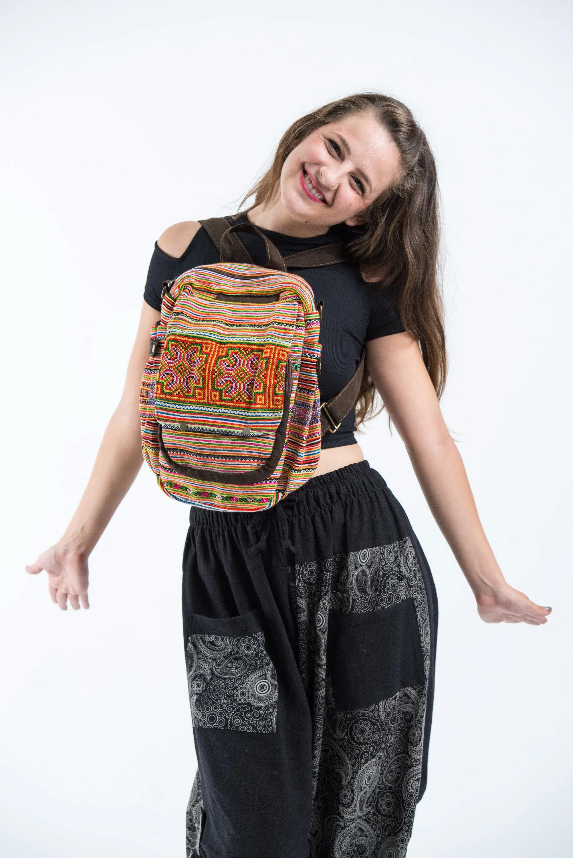 Hmong Hill Tribe Classic Embroidered Backpack