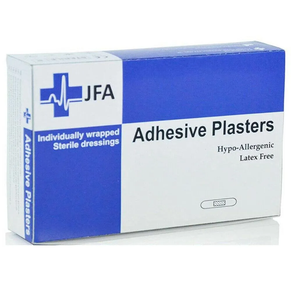 JFA Medical Blue Large Strip Detectable Plasters 72mm x 22mm x 100