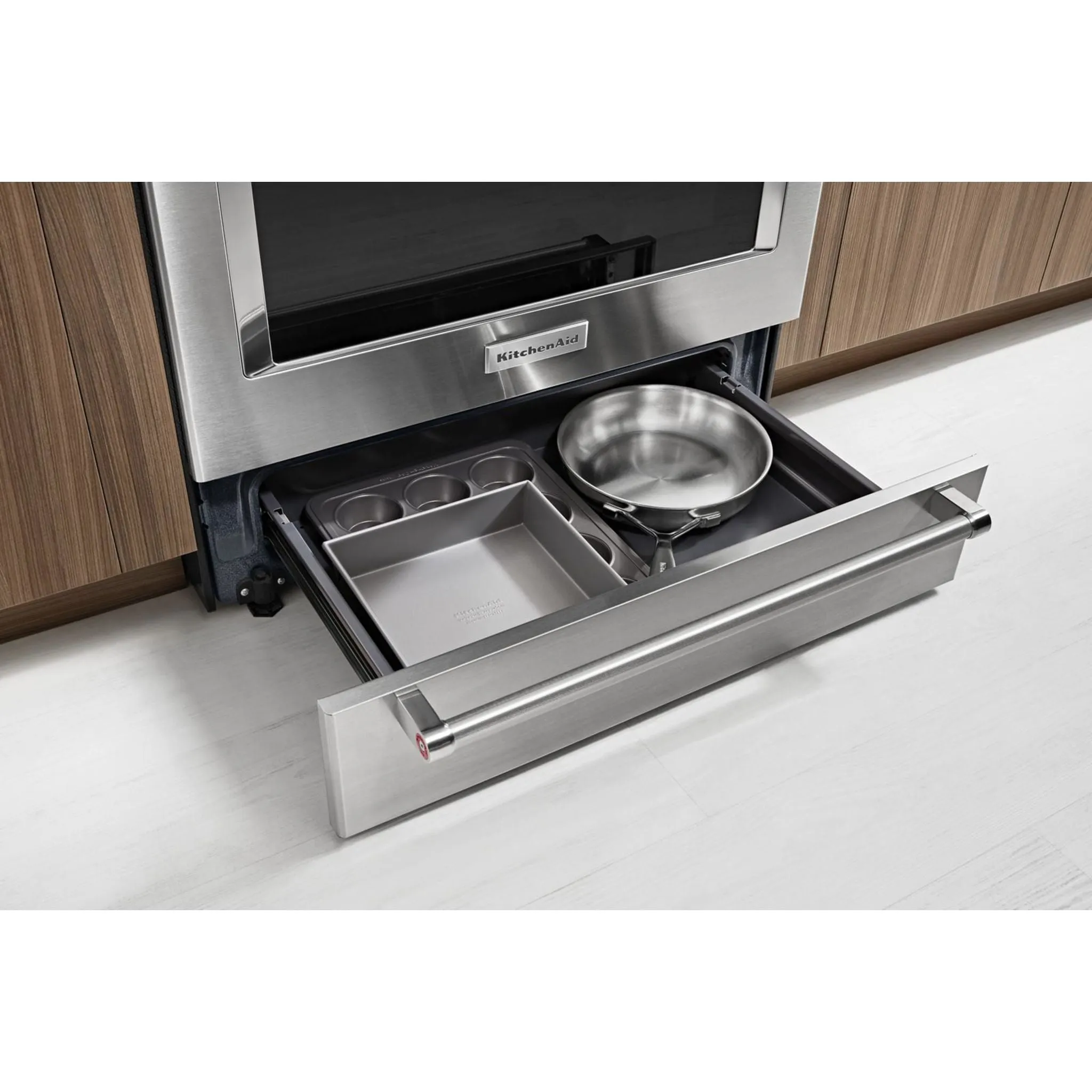 KitchenAid  30" 5-Element Electric Convection Front Control Range (YKSEG700ESS)