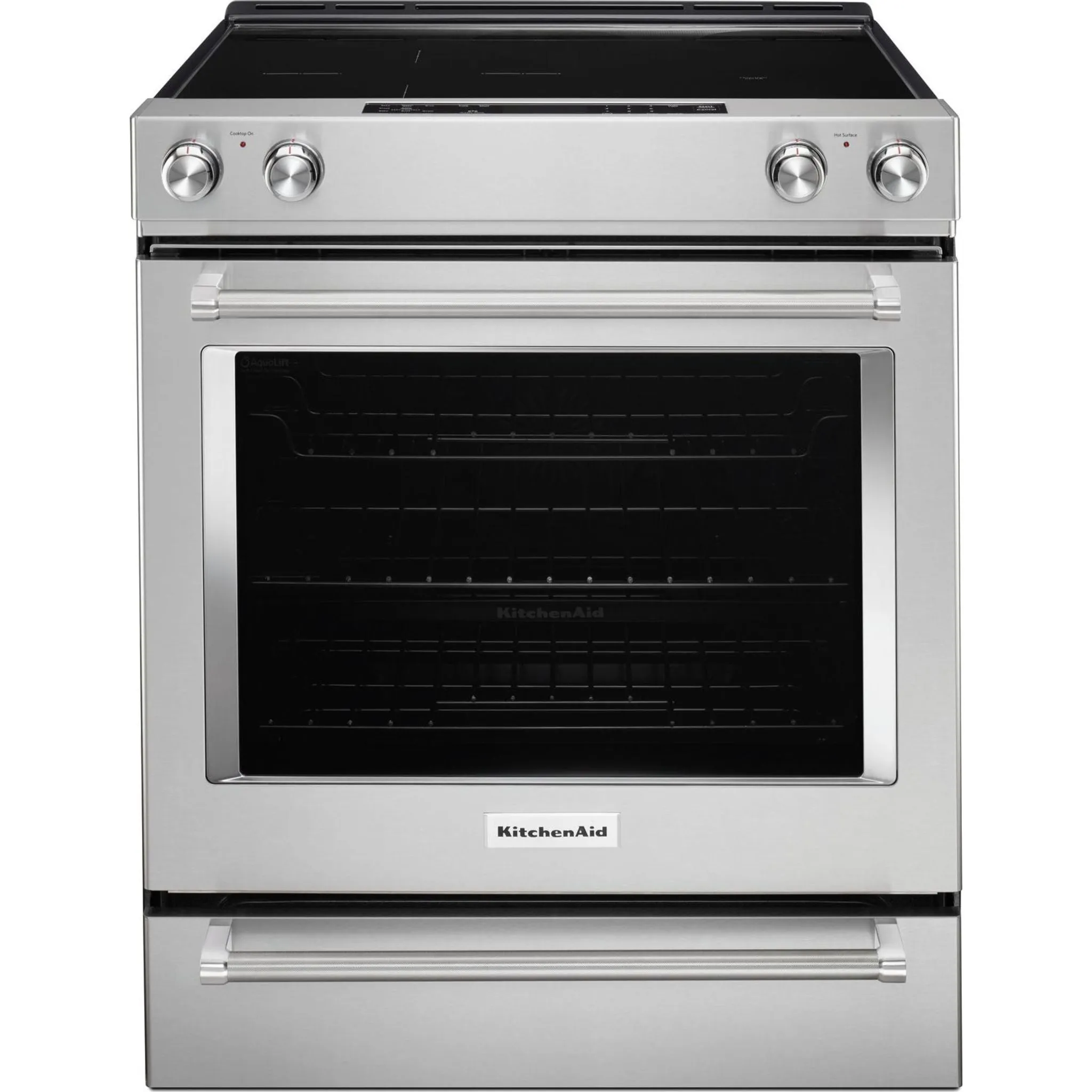 KitchenAid  30" 5-Element Electric Convection Front Control Range (YKSEG700ESS)