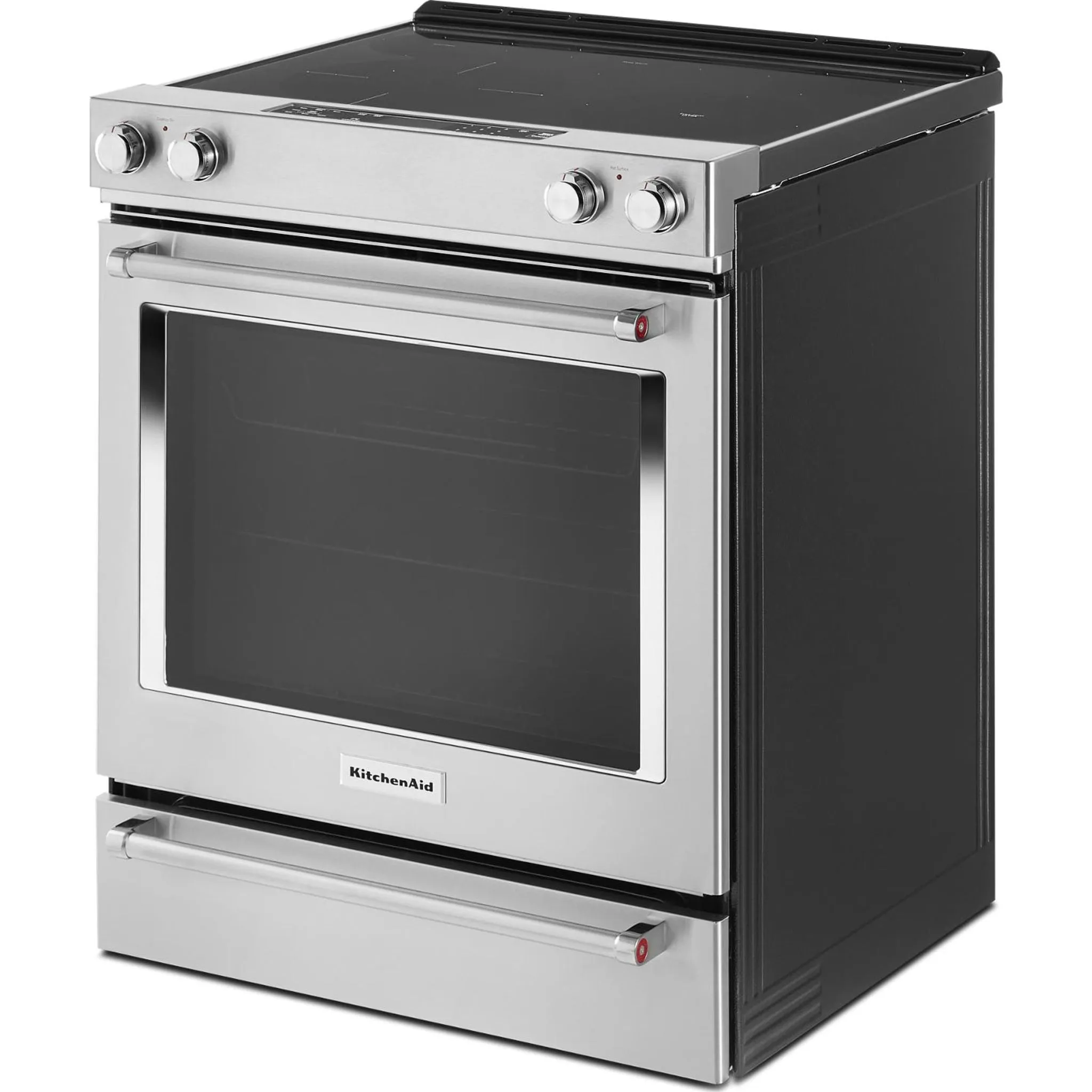 KitchenAid  30" 5-Element Electric Convection Front Control Range (YKSEG700ESS)