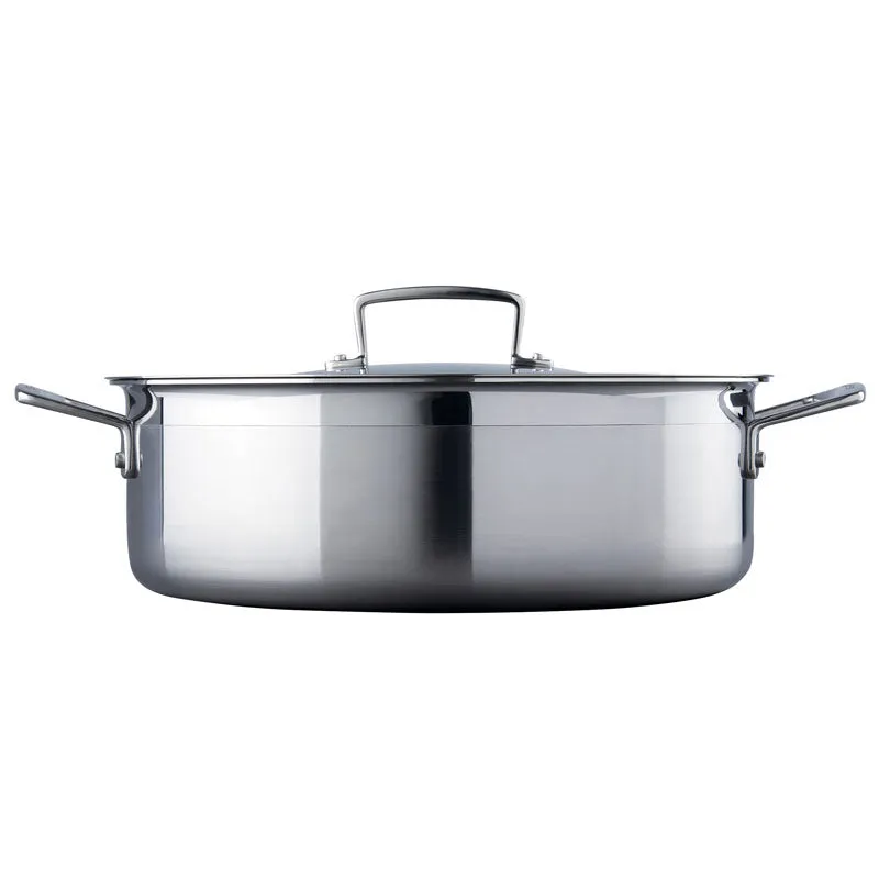 Le Creuset 3-ply Stainless Steel Sauteuse 28cm