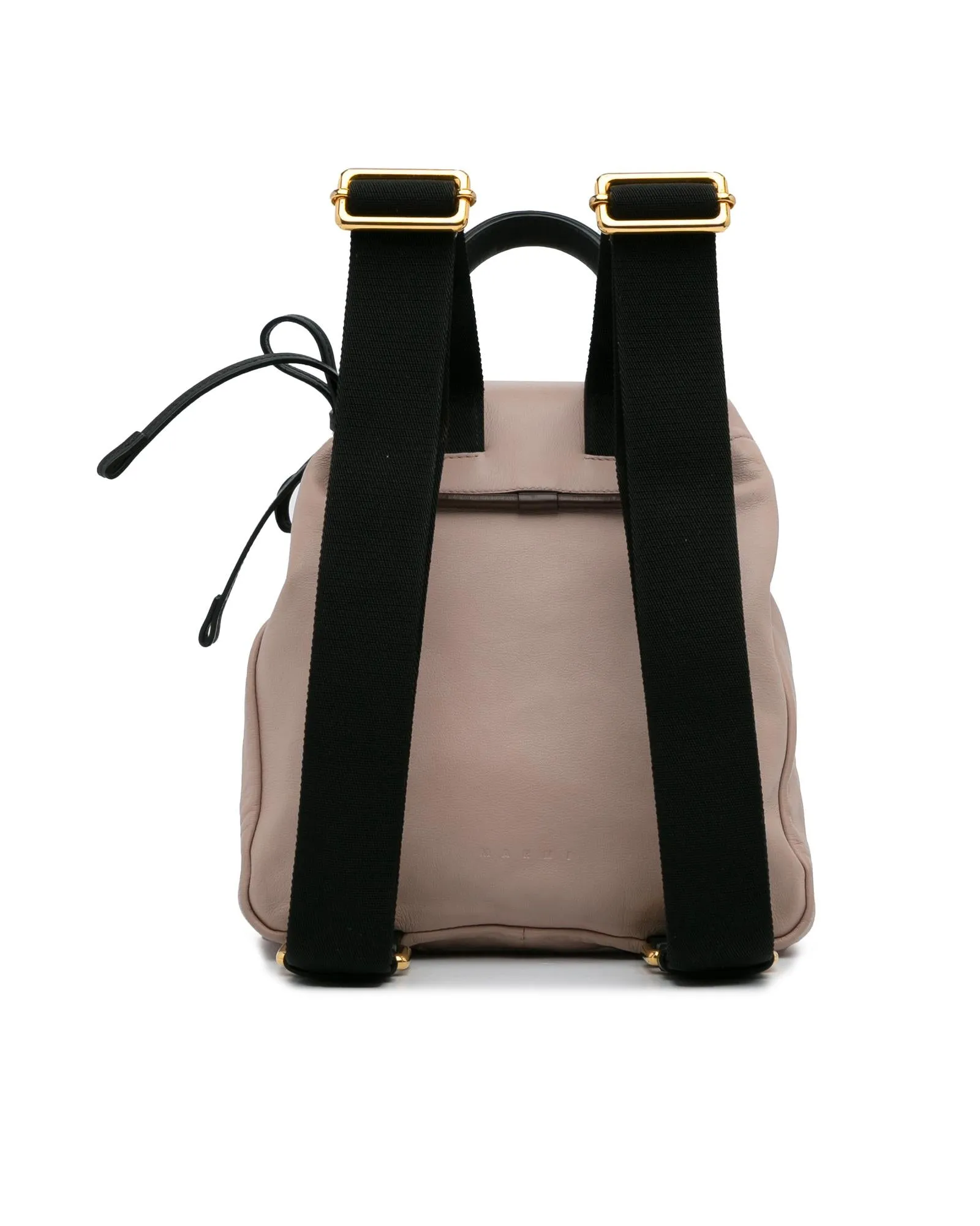 Leather Backpack with Flap Closure