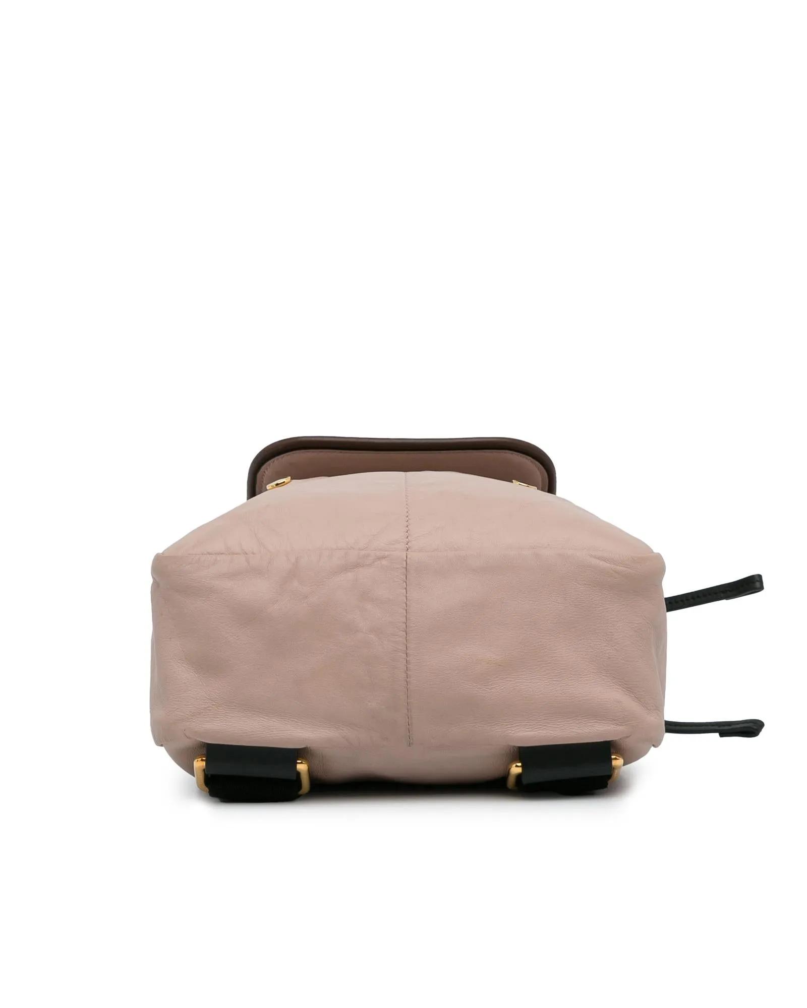 Leather Backpack with Flap Closure