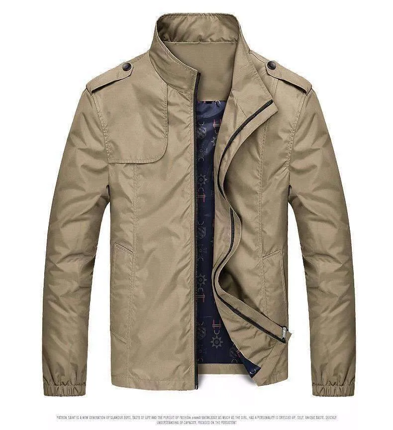 Men's Spring Thin Solid Jacket