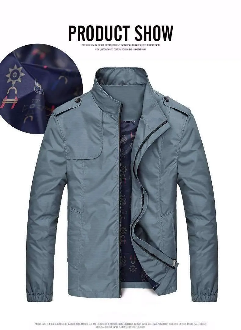 Men's Spring Thin Solid Jacket