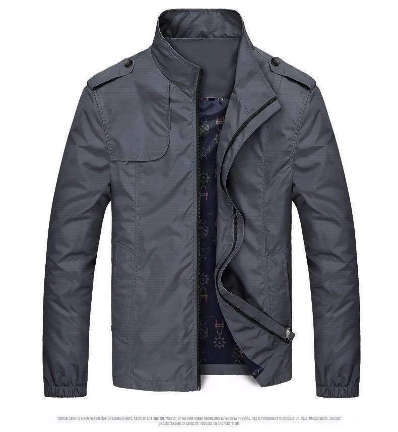 Men's Spring Thin Solid Jacket