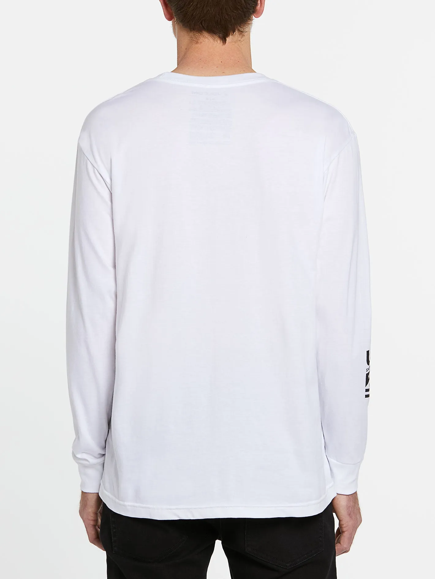 Mens USA Long Sleeve Tee - White