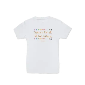 Nature for All Kids Tee - White