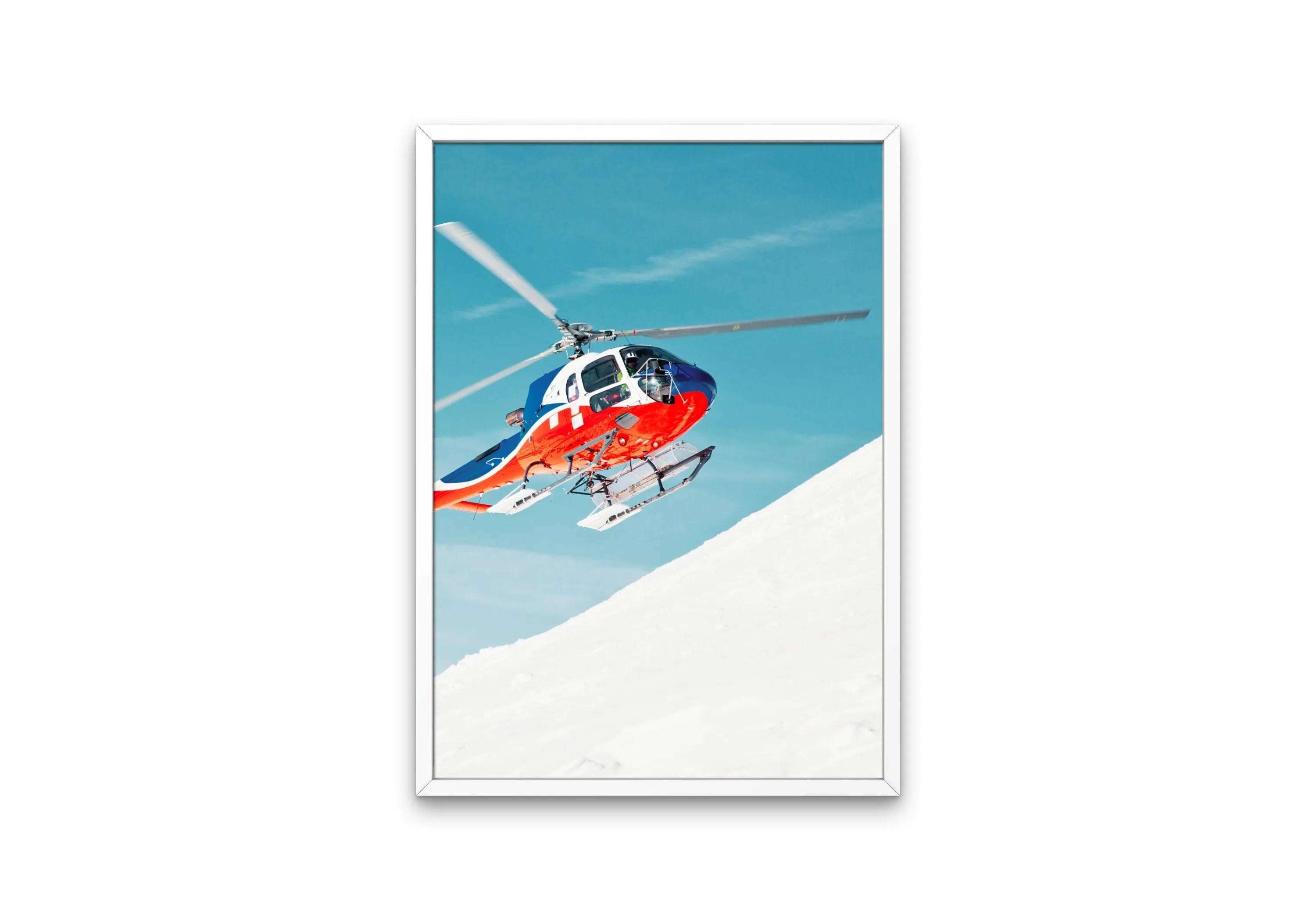 Snow Helicopter Poster PRINTABLE ART, Sports Prints, Sports Aesthetic, Ski House Decor, Helicopter Decor, Aircraft Poster, Ski Lover Gift