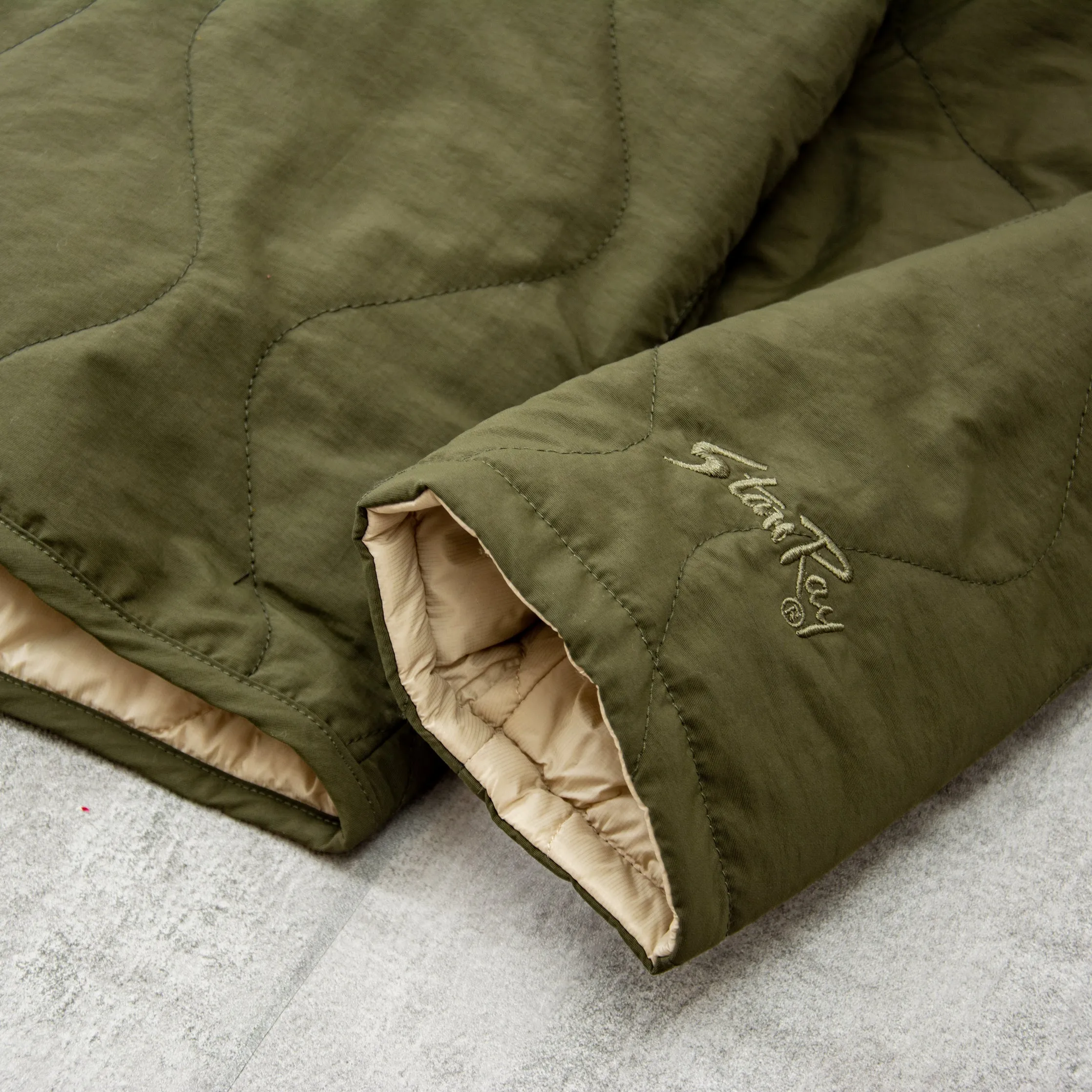 Stan Ray Reversible Quilted Liner Jacket - Olive