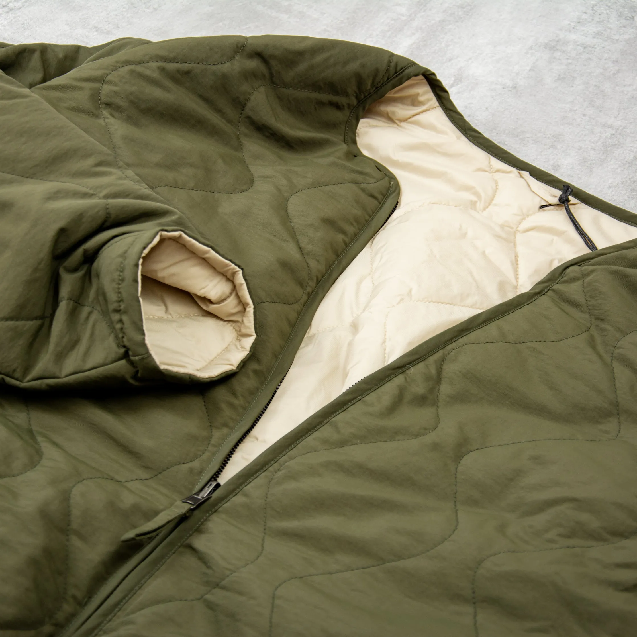 Stan Ray Reversible Quilted Liner Jacket - Olive