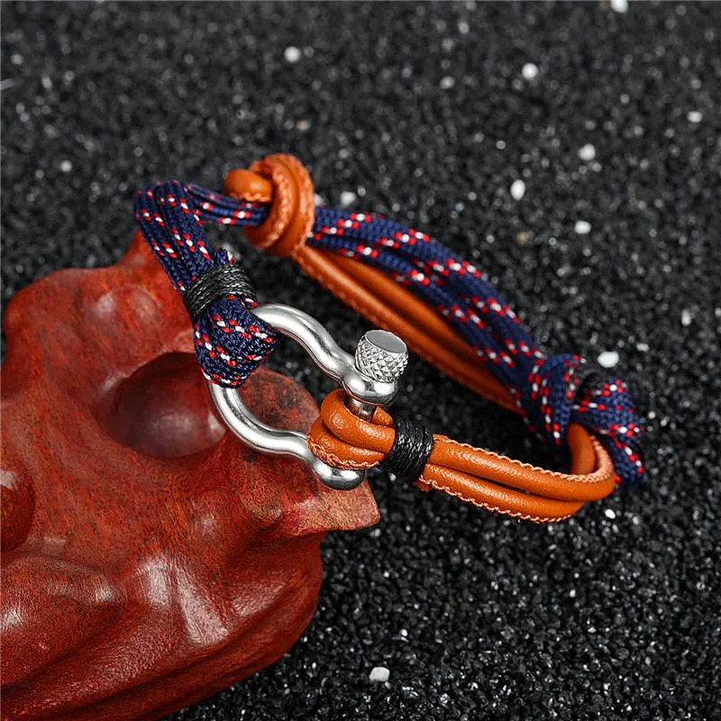 Steel Parachute Cord Survival Buckle Bracelet