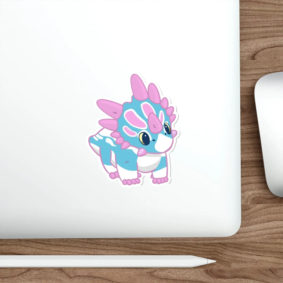 Trans Pride Styracosaurus Sticker - Die-Cut Stickers