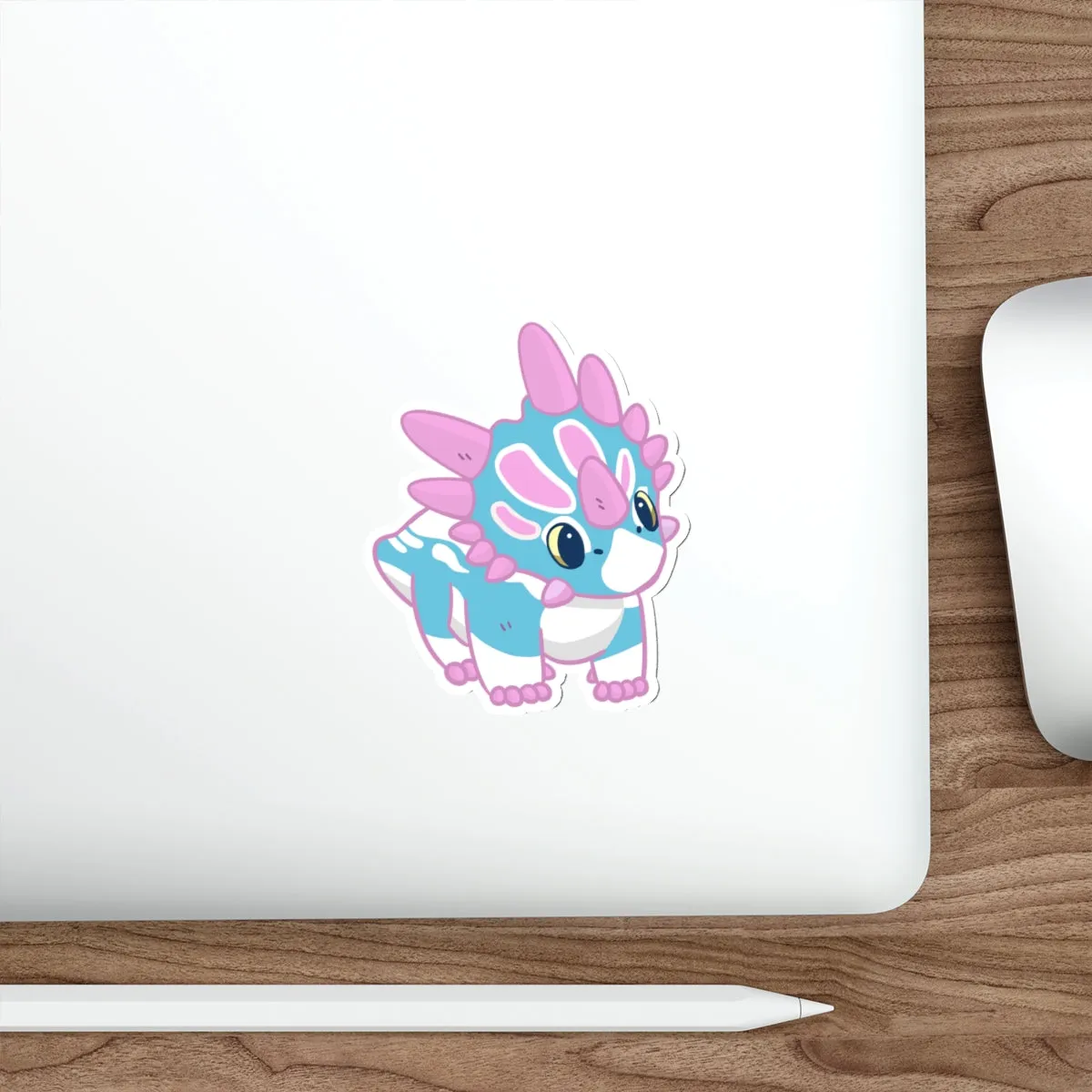 Trans Pride Styracosaurus Sticker - Die-Cut Stickers